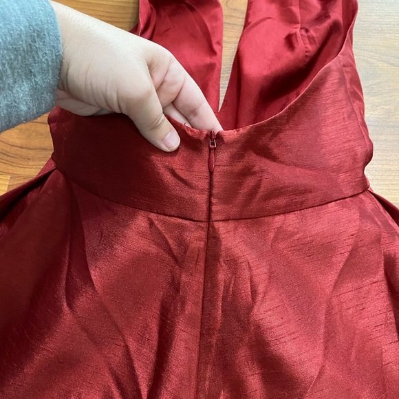 C/MEO Collective Red Methodical Playsuit ruffle halter festive Christmas event M - Picture 12 of 12